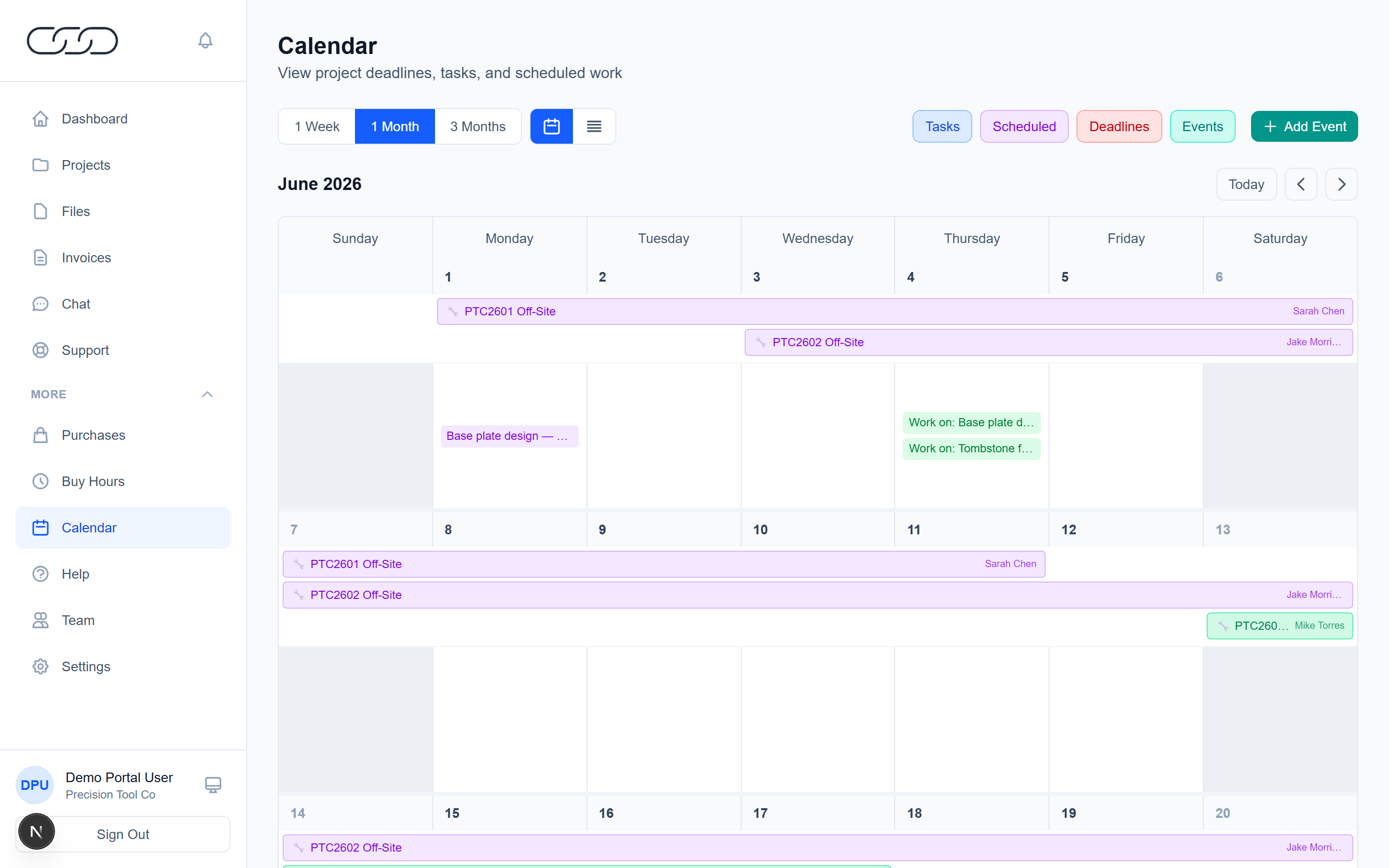 See your schedule